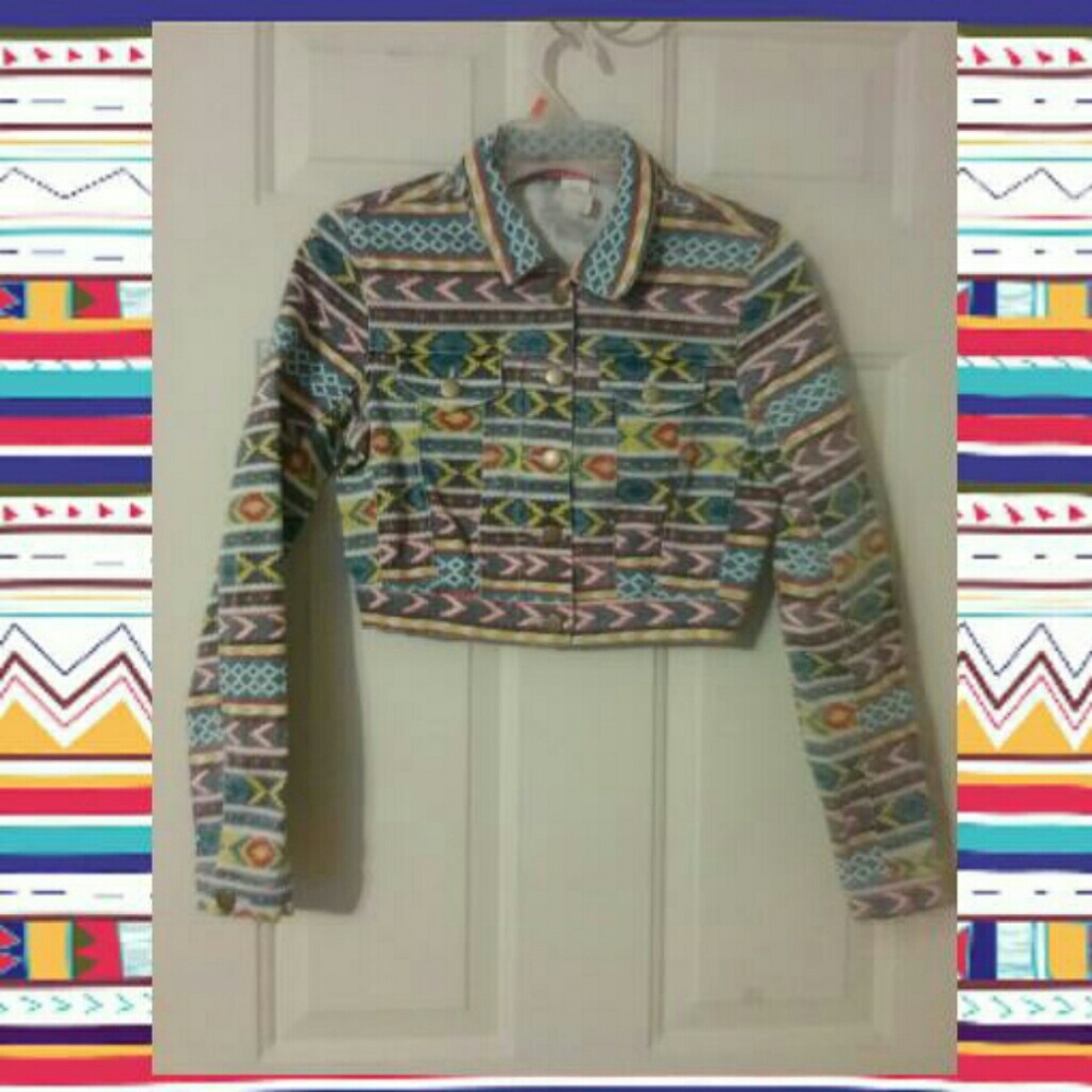 Multi  COLOR Crop Jacket