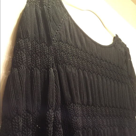 NWT Free People Black Lace knit shirt top - Picture 2 of 4