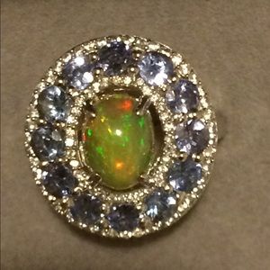 Lolite & Fire Opal ring 925 MAKE OFFER Lolite & Fire Opal ring 925 MAKE OFFER