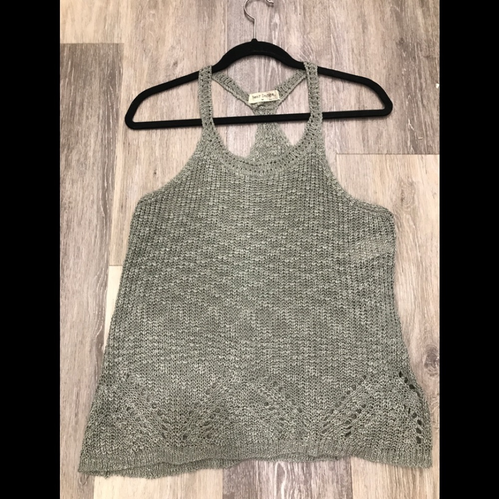 Grey racerback tank top