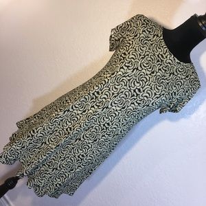 Discretion Black and Tan Print Dress Discretion Black and Tan Print Dress