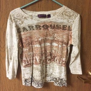 Gloria Vanderbilt Embellished Shirt