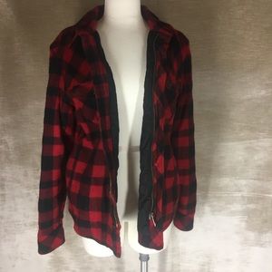 Aritzia TNA quilted plaid jacket