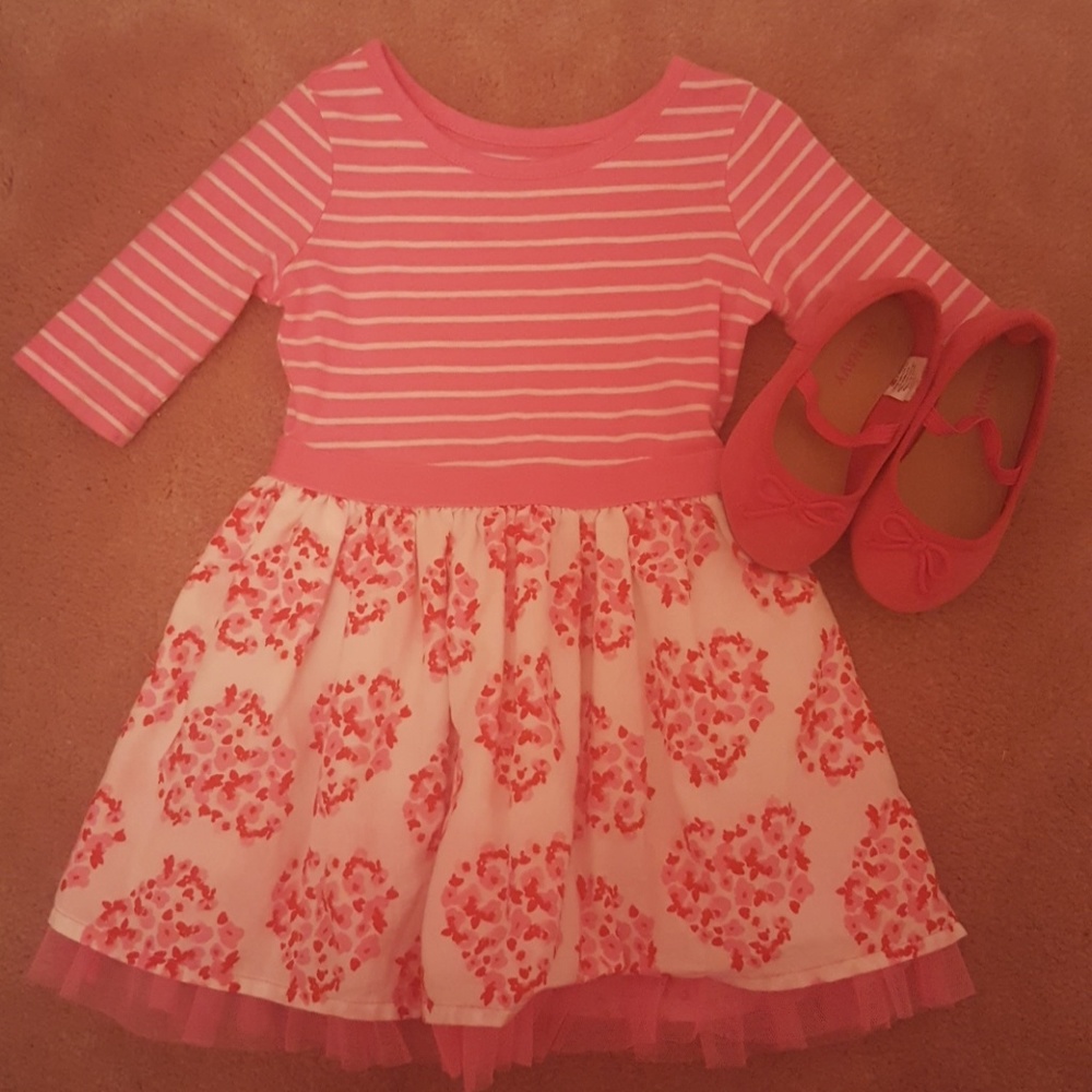 12-18 Month Dress with Size 5 Matching Shoes