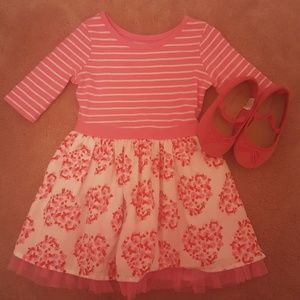 12-18 Month Dress with Size 5 Matching Shoes