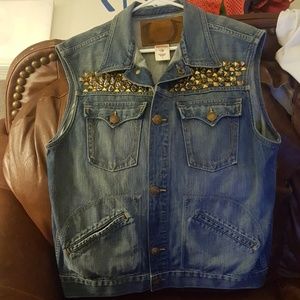 True religion denim vest