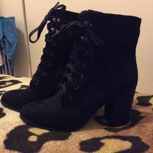 Black Suede Short Boots Black Suede Short Boots