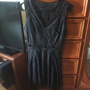 Punk Rave Halloween Gothic Black Dress Skulls