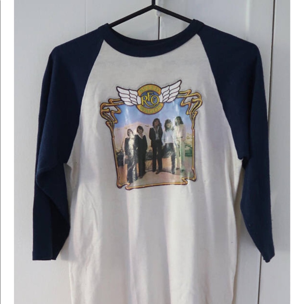 VINTAGE REO SPEEDWAGON RAGLAN TEE