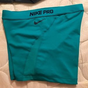 Green Nike Pro shorts Green Nike Pro shorts