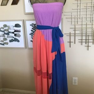 Multicolor strapless dress Multicolor strapless dress
