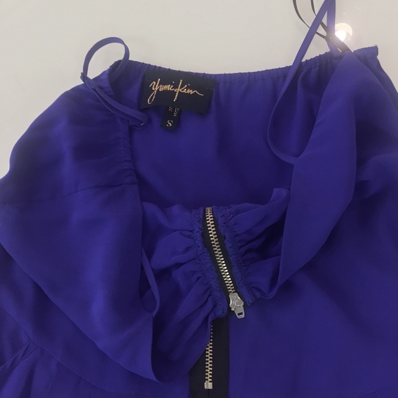 Yumi Kim purple silk romper - Picture 3 of 4