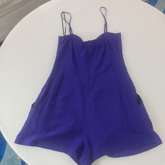 Yumi Kim purple silk romper - Picture 4 of 4