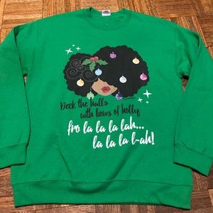 Women's Green Holiday Winter Sweater Size M Women's Green Holiday Winter Sweater Size M