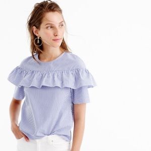 Edie top in shirting stripe Edie top in shirting stripe