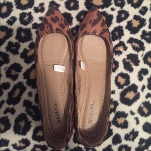 Cheetah Print Pointed Flats Cheetah Print Pointed Flats