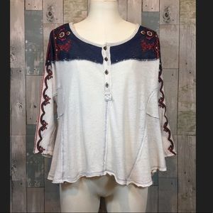 We The Free Embroidered Swing Top We The Free Embroidered Swing Top