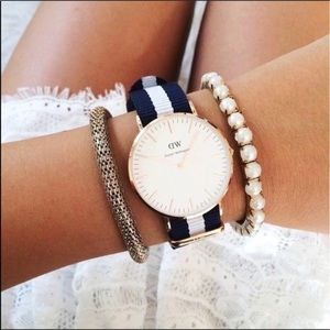 Daniel Wellington Watch Blue White Rose Gold NEW Daniel Wellington Watch Blue White Rose Gold NEW