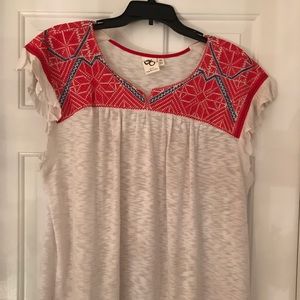Anthropologie One September embroidered top Anthropologie One September embroidered top