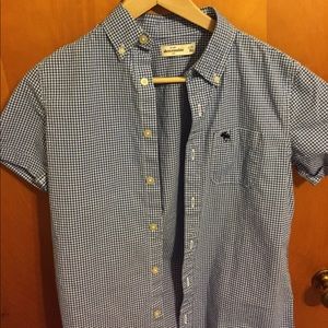 Abercrombie Boys Short Sleeved Dress Shirt 14