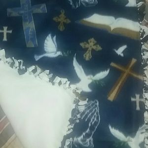 Handmade fleece baby blanket