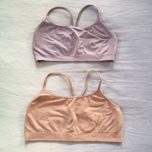 Gap lavender and nude bralette