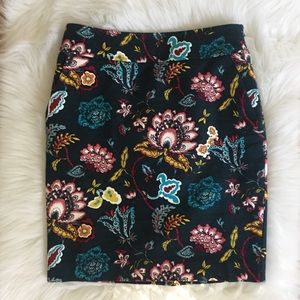 Loft floral pencil skirt Loft floral pencil skirt