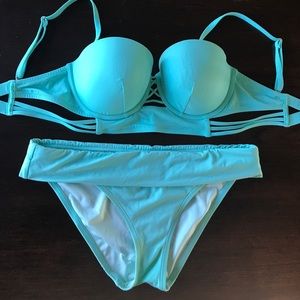 Mint Green Victoria’s Secret Bikini 36D Large