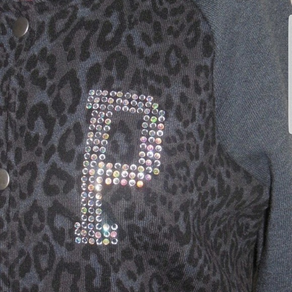Pink leopard varsity jacket - Picture 5 of 5