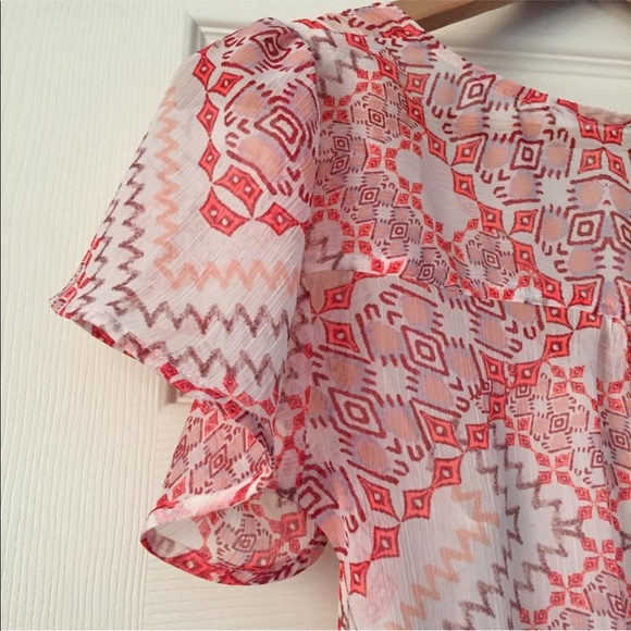 Express Tapestry Button Down high low Maxi - Picture 4 of 8