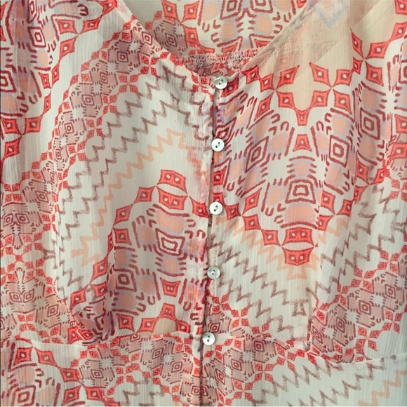 Express Tapestry Button Down high low Maxi - Picture 5 of 8