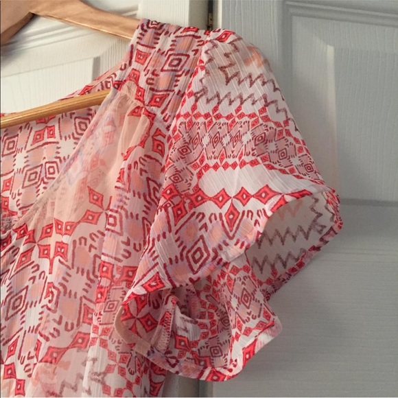 Express Tapestry Button Down high low Maxi - Picture 6 of 8