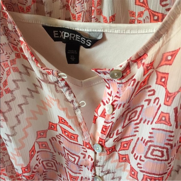 Express Tapestry Button Down high low Maxi - Picture 8 of 8