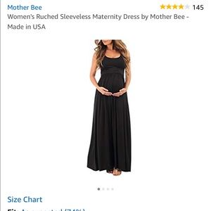 Black maternity Maxi