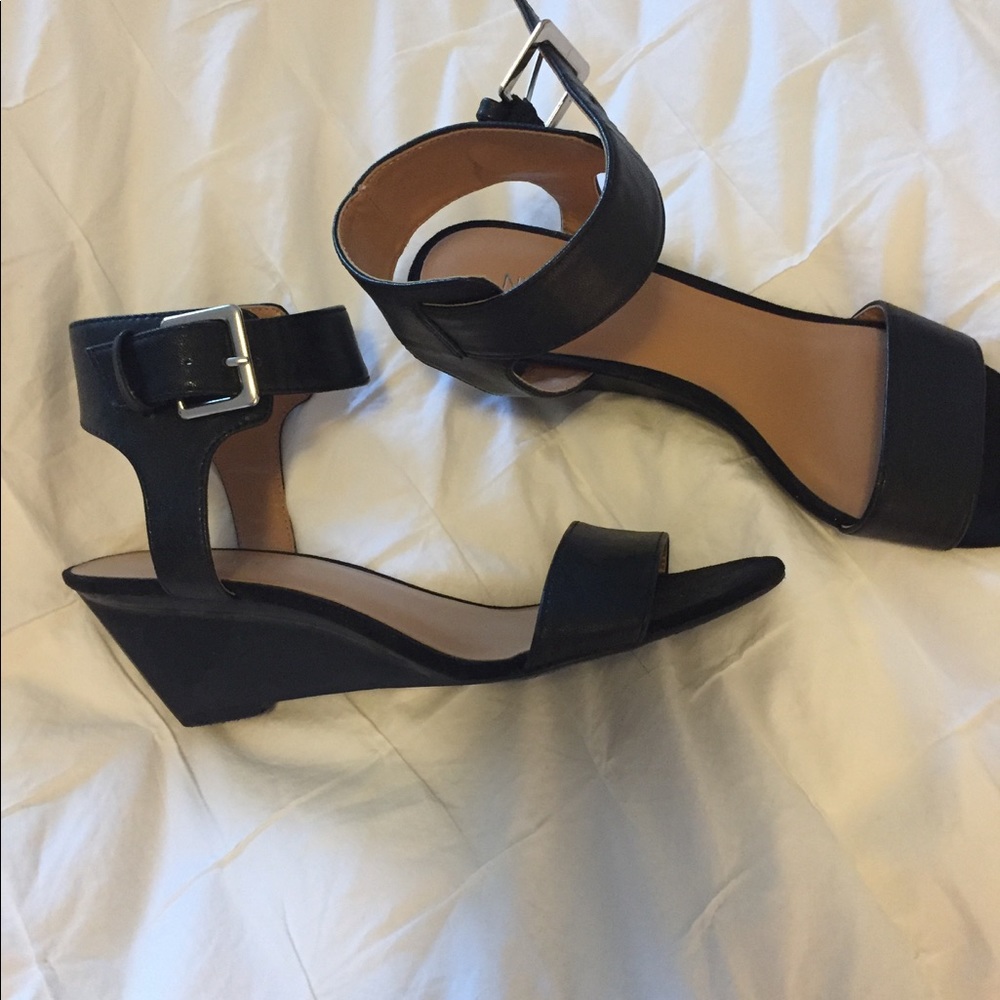 Nine West wedge sandal black