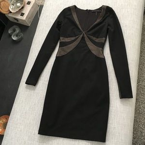 BCBG black long sleeve dress XS