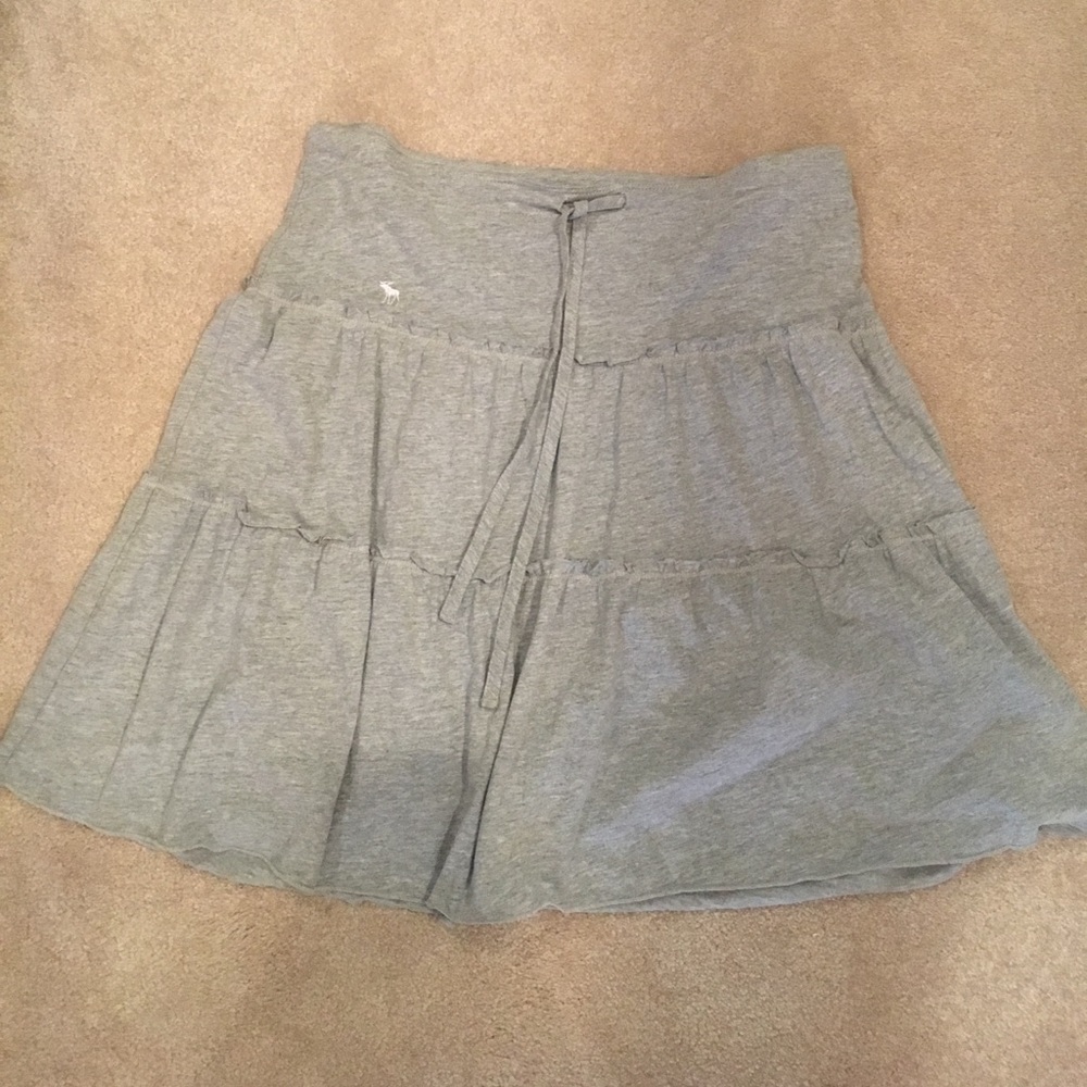 Abercrombie & Fitch gray cotton skirt