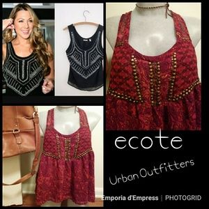Beautiful ecote Urban Outfitters chiffon racerback Beautiful ecote Urban Outfitters chiffon racerback