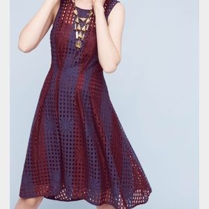 NWOT Anthropologie Plum Mesh Dress by Eva Franco NWOT Anthropologie Plum Mesh Dress by Eva Franco