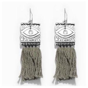 JUST IN: Boho cotton tassel dangle earrings JUST IN: Boho cotton tassel dangle earrings