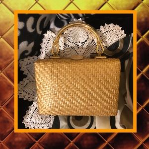 Vintage Italy Rodo Straw Hand Bag GOOD CONDITION Vintage Italy Rodo Straw Hand Bag GOOD CONDITION