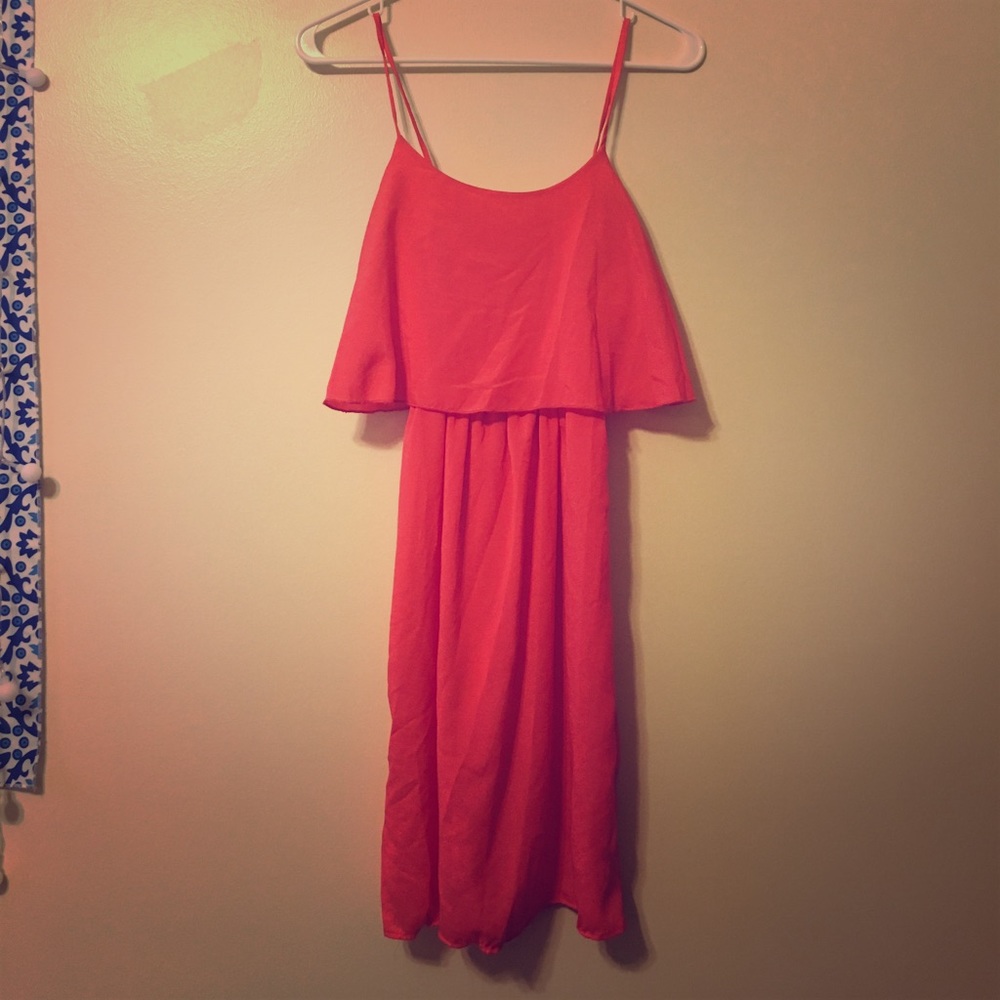 Small salmon colored Espresso dress