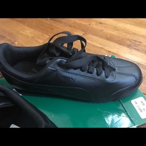 All Black Puma Sneakers