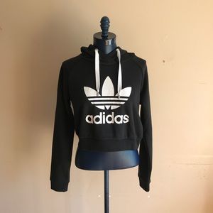 New Adidas Cropped Logo Hoodie New Adidas Cropped Logo Hoodie