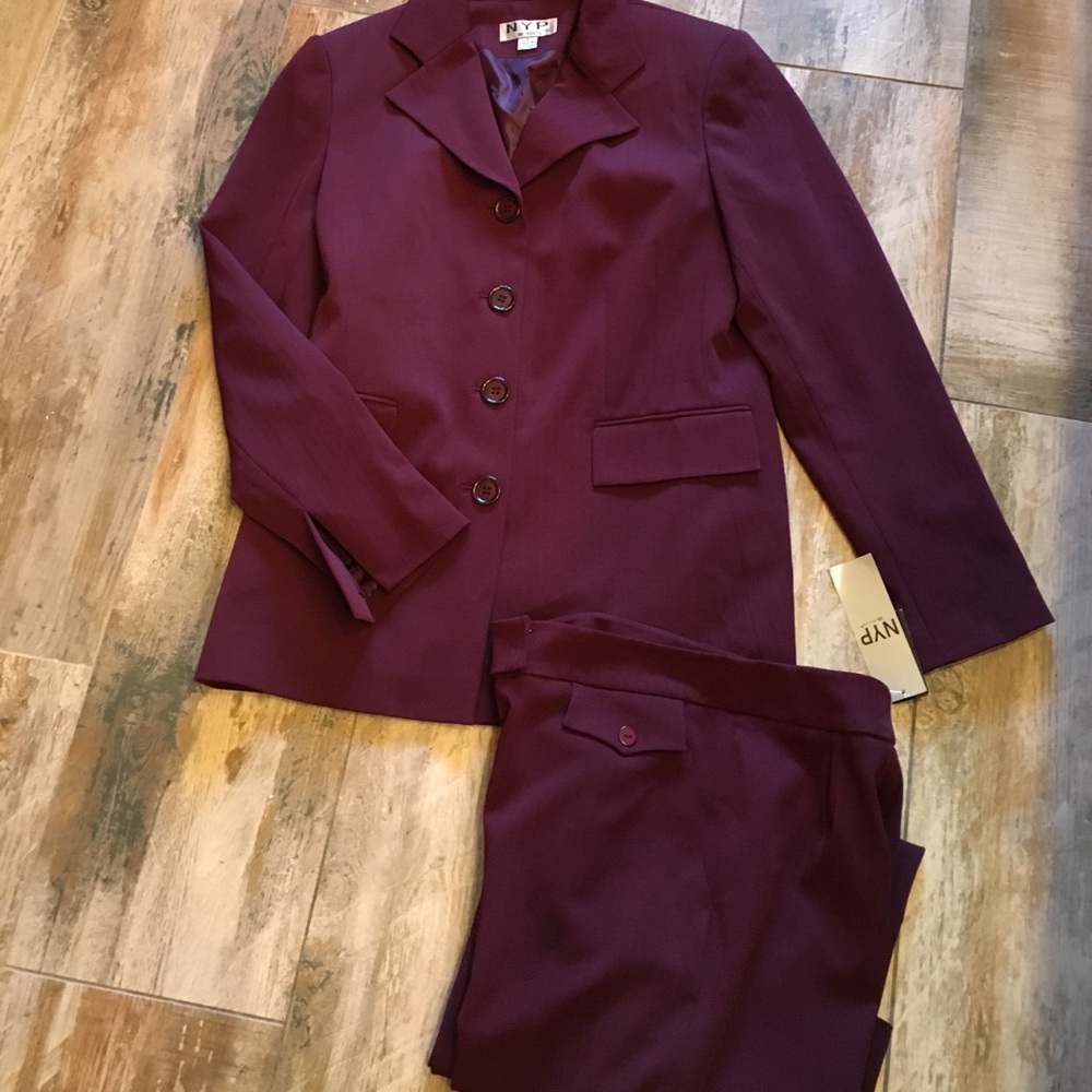 Beautiful burgundy two piece suit