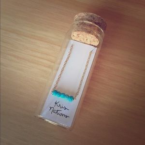 Kris Nations Turquoise Mystic Bar Necklace
