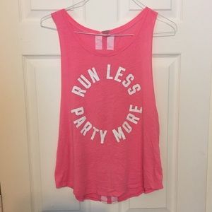 VS Pink workout tank top size small