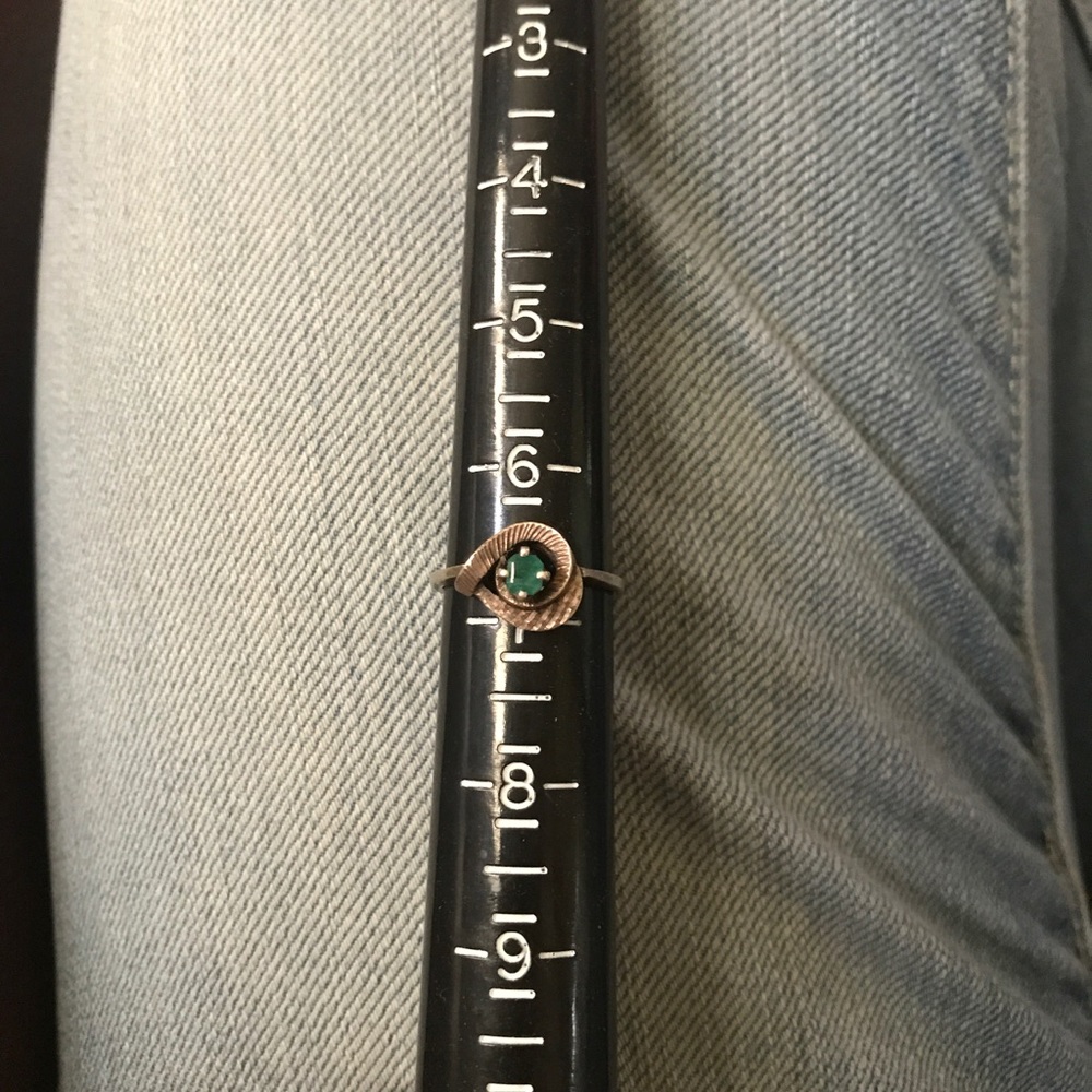 Silver Emerald Ring - image 7
