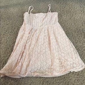 Wet Seal M Dress Cream Mini Women Lace