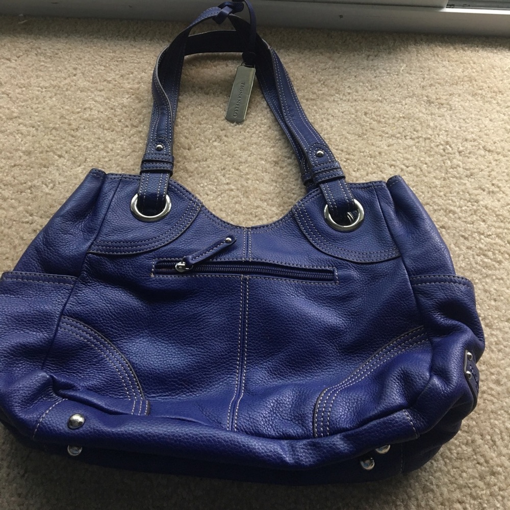 Tignanello purple leather purse